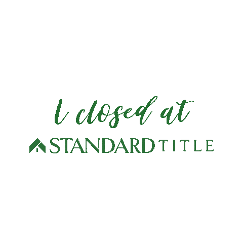 StandardTitle real estate title closing standard Sticker