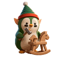 Christmas Rocking Sticker by ZaddyFi