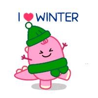Winter Solstice Snow Sticker by DINOSALLY