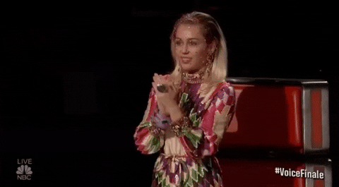 Miley Cyrus Thumbs Up GIF by The Voice