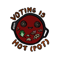 Freshoffthevote voting register to vote chinese food aapi Sticker