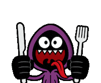 Excited Bon Appetit Sticker by Naeleck