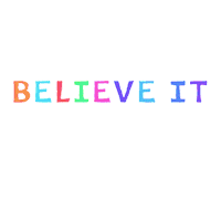 Rainbow Believe Sticker by morgxn