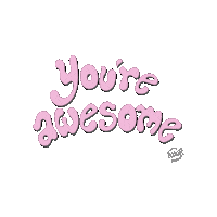 Awesome I Love You Sticker by Amor Design Studio