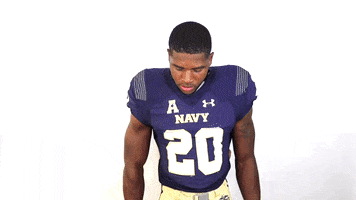 Navy Football Cj Williams GIF by Navy Athletics