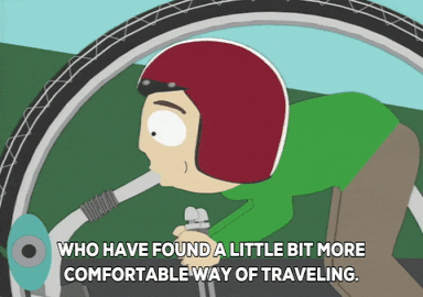 helmet wheel GIF by South Park 