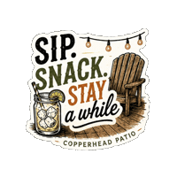Happy Hour Summer Sticker by CopperheadDistillery