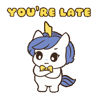Hurry Up Bu Sticker by Brave Unicorn