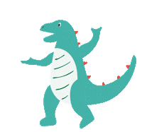 Rainbow Dinosaur Sticker by Frugi