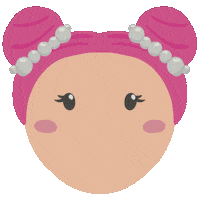 Happy Cute Girl Sticker