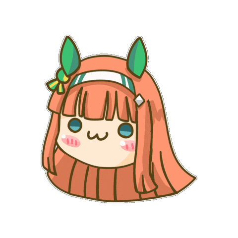 Pretty Derby Horse Sticker by Fluffy the Thunder God 雷神阿毛