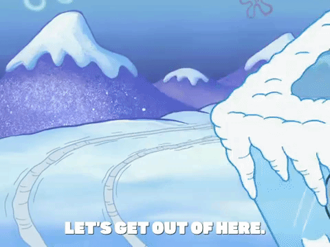 season 8 frozen face-off GIF by SpongeBob SquarePants