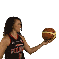 skkpoloniawarszawa basketball ball spinning hoops Sticker