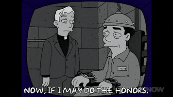 Episode 4 Black And White Movie Execution Scene GIF by The Simpsons