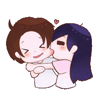 polarcouplelove love kiss couple eating Sticker