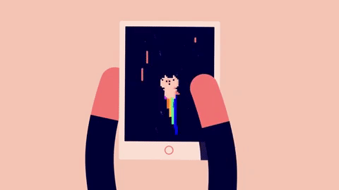 pixel art pig GIF