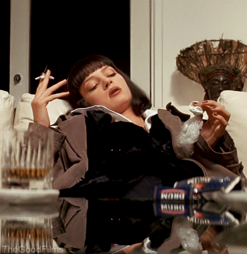 Pulp Fiction Smoking GIF by The Good Films