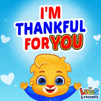 Good Vibes Thank You GIF by Lucas and Friends by RV AppStudios