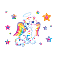 Lisa-Frank Cat Sticker by imoji