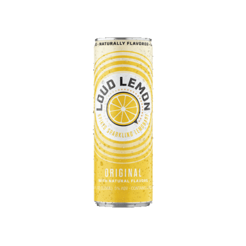 drinkloudlemon lemon original sparkling loud Sticker