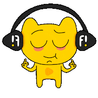 Cat Meditation Sticker by fizy