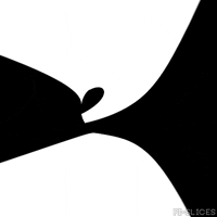 pislices loop 3d trippy black and white GIF