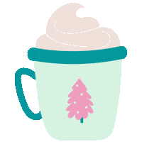 Hot Chocolate Christmas Sticker by Louise Jewelry