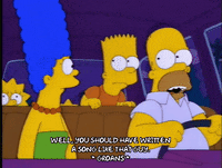 homer simpson car GIF