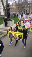 Tibet Activists Hold Downing Street Rally to Commemorate Tibetan National Uprising Day