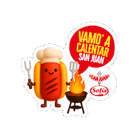 sofiaavicol comida fuego hotdog bolivia Sticker