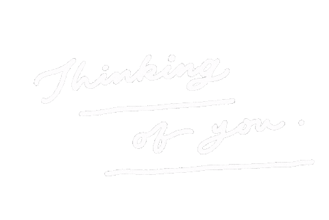 Think Thinking Of You Sticker