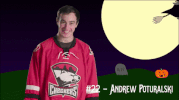 checkers hockey shrug GIF by Charlotte Checkers
