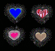 four hearts love GIF by Re Modernist