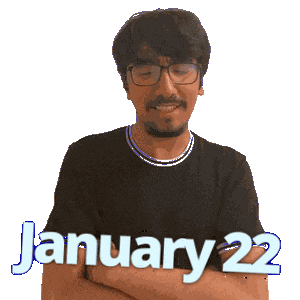 January 22 Sticker