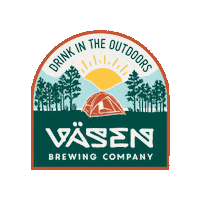 Mountains Camping Sticker by Vasen Brewing