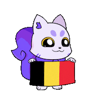 Chocolate Flag Sticker by Lucky Kat Studios