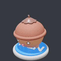 kumoxworld kawaii nft jumping button GIF