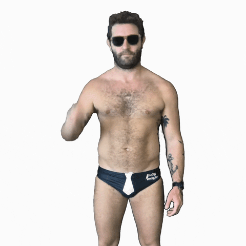 BudgySmuggler giphyupload business wink swimwear GIF