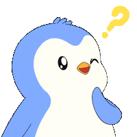 Confused Think About It Sticker by Pudgy Penguins