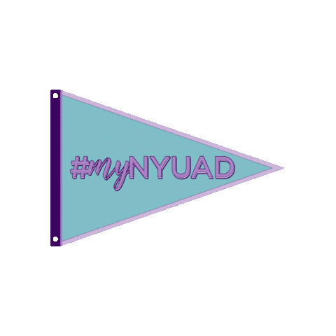 NYUAbuDhabi giphygifmaker nyu violet pride nyuad Sticker