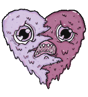 Melting Love Sick Sticker by SpoopyDrws