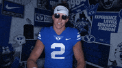 Byu Football Counting GIF by BYU Cougars