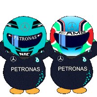 Penguin F1 Sticker by Abster