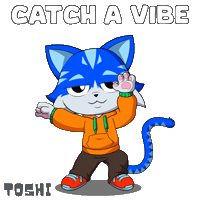 Happy Good Vibes Sticker by Toshithecat