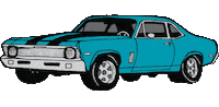 Koslik chevy nova classic car vintage car Sticker