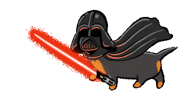 Star Wars Dog Sticker by Stefanie Shank