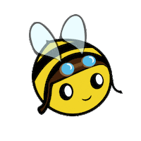 ArthurBicyclette fly bee biene vol Sticker