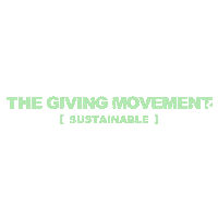 Sustainable Sticker by The Giving Movement