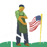 Climate Change Usa Sticker by INTO ACTION