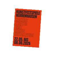 KunstFestSpieleHerrenhausen kunstfestspiele kfs25 kunstfestspieleherrenhausen Sticker